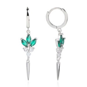 עגיל LOZ1057-1 - ירוק