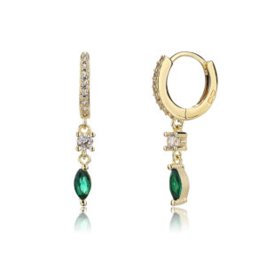 עגיל ZSI443 - ירוק