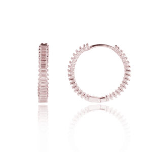 עגילLOZ035-2 קוטר-רוז גולד-רוז גולד