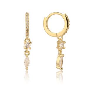 עגיל ZSI175-3 - לבן