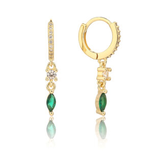 עגיל ZSI175-3 - ירוק