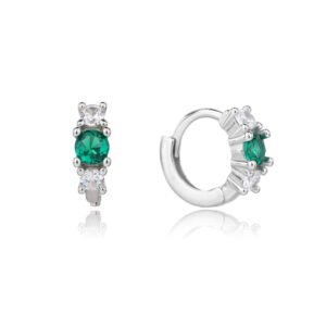 עגיל ZSI508-1-כסף-כסף - ירוק