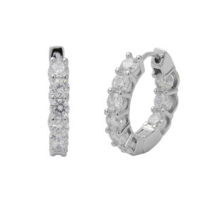 עגיל CSI038-1 -12MM-כסף-כסף