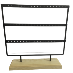 סטנד עגילים מתכת שחור