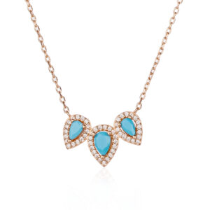 שרשרת LO0087-2 - טורקיז